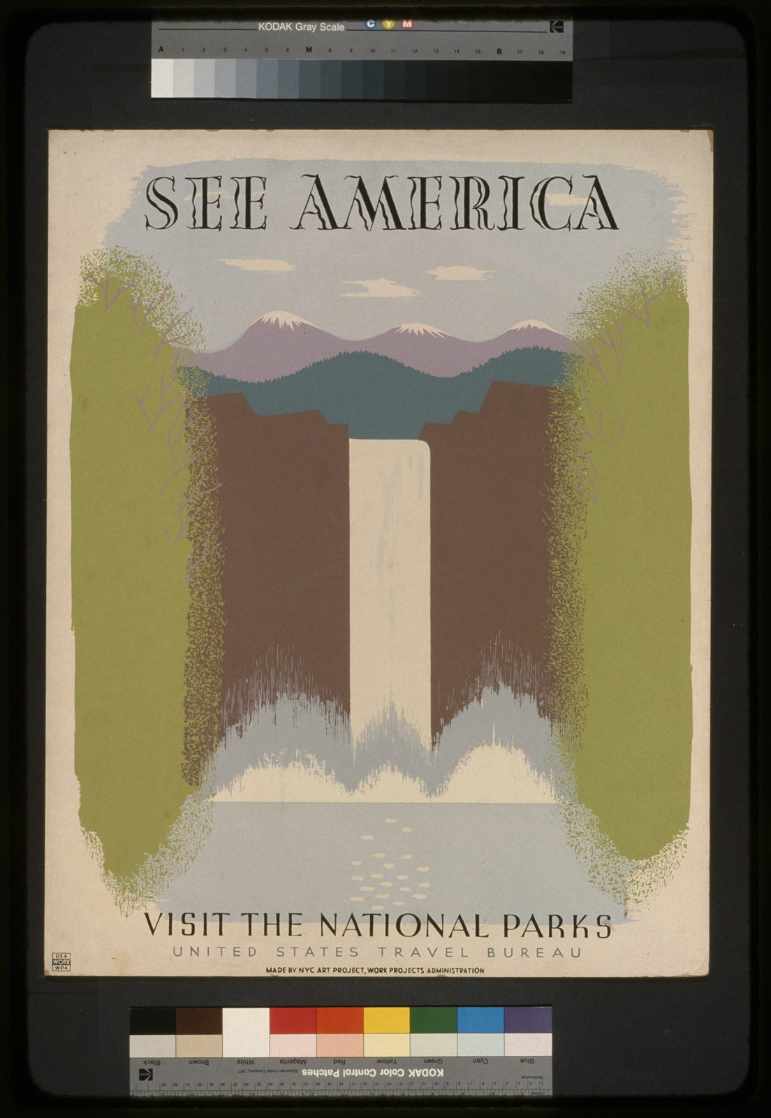 See America Visit the national parks., 1936 — vintage poster