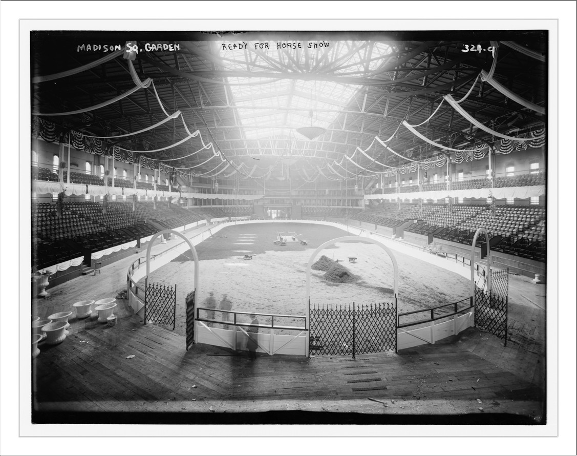 Madison Sq. Garden: Ready for Horse Show, n/a — historic photograph