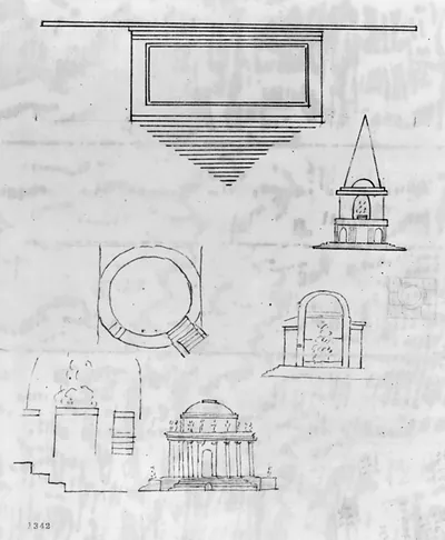 [Monuments, Washington, D.C. Various studies - plans and elevations]