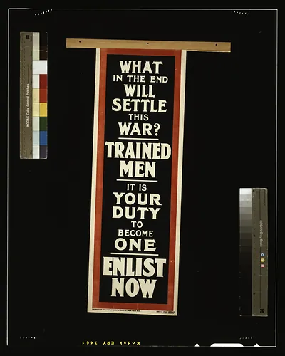 What in the End Will Settle This War? Enlist Now