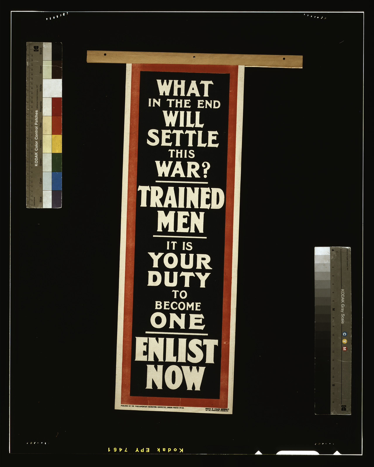 What in the End Will Settle This War? Enlist Now, 1915 — historic image