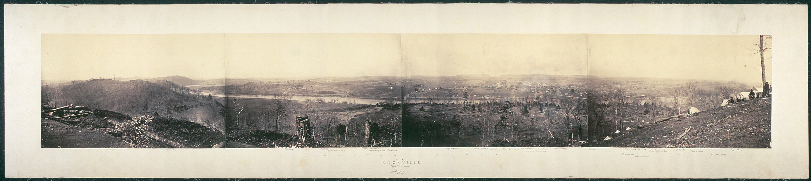 Knoxville from Fort Stanley, Tennessee, 1864, 1864 — historic image