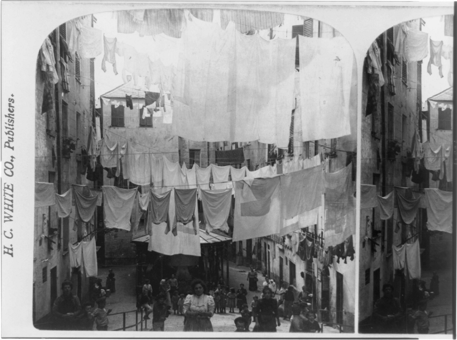 The public wash, Genoa, Italy, c1902. — historic photograph