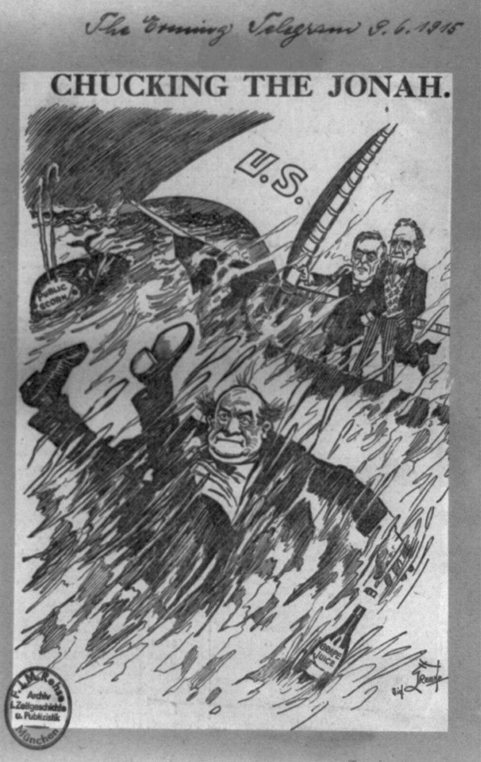Chucking the Jonah, 1915 June 3. — historic print