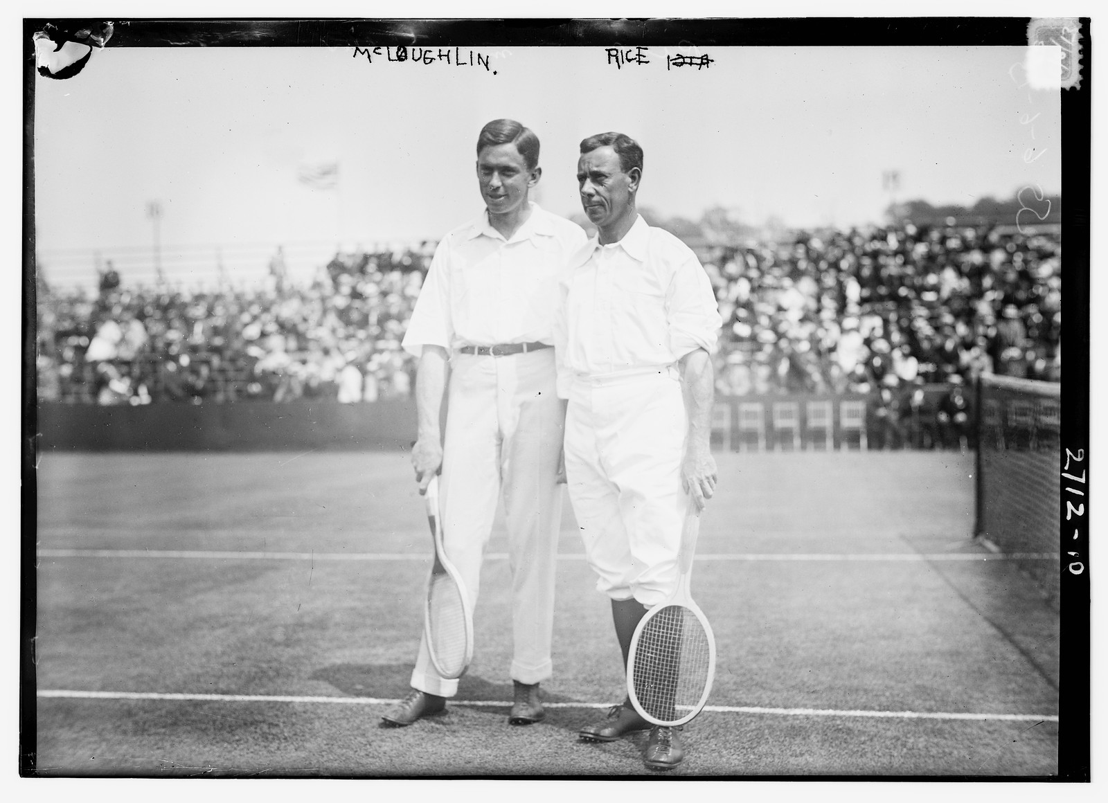 McLoughlin and Rice tennis, n/a — historic photograph