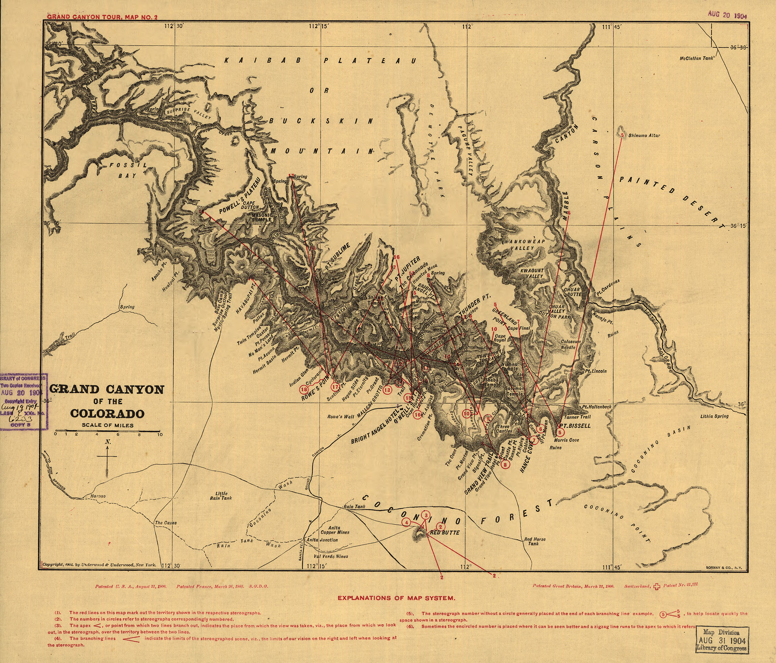 np000095 Grand Canyon of the Colorado, 1904 — historic image