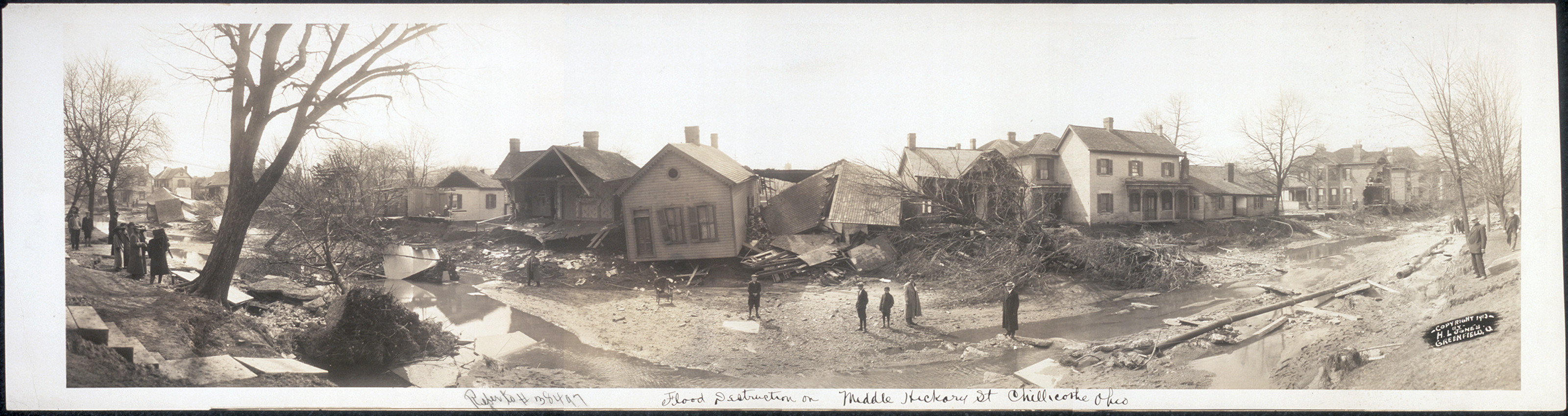 Flood destruction Chillicothe, Ohio, 1913, 1913 — historic image