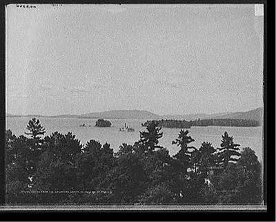 South, from the Sagamore, Green Island, Lake George, N.Y.