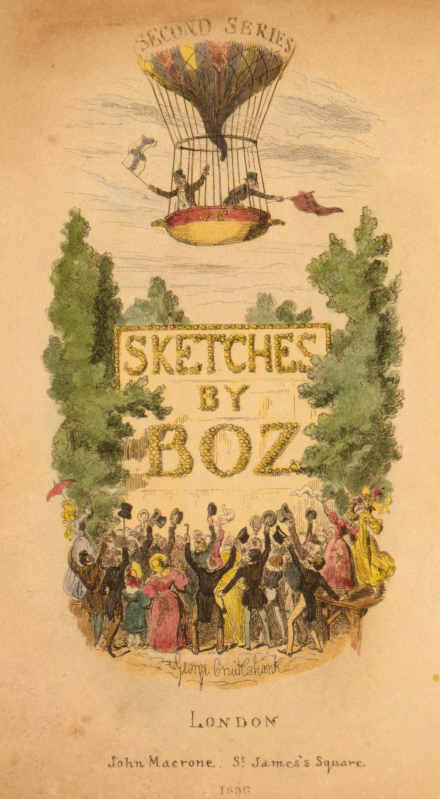 Second series: Sketches by Boz ; Seven dials, 1836 [publication date] — historic print
