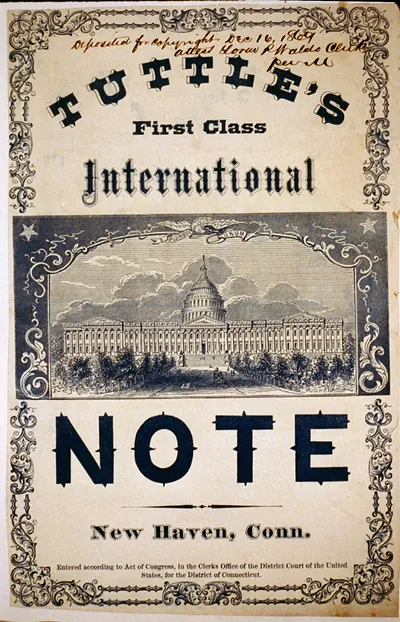 Tuttle's first class international note
