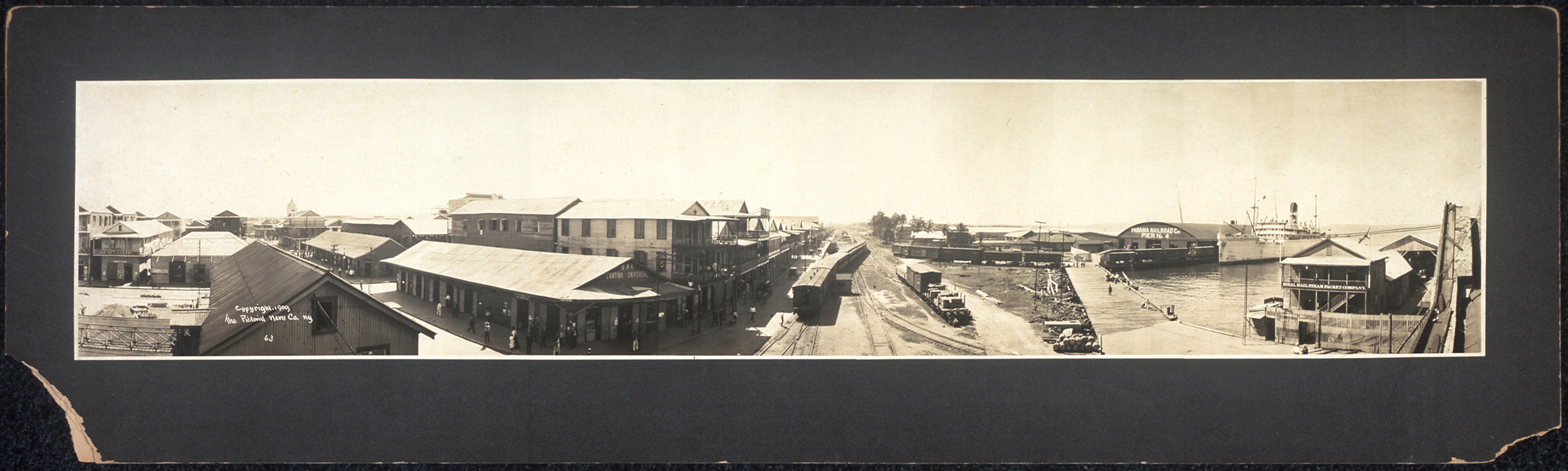 1 P.R.R. Co.s Pier, Panama, 1909 — historic image