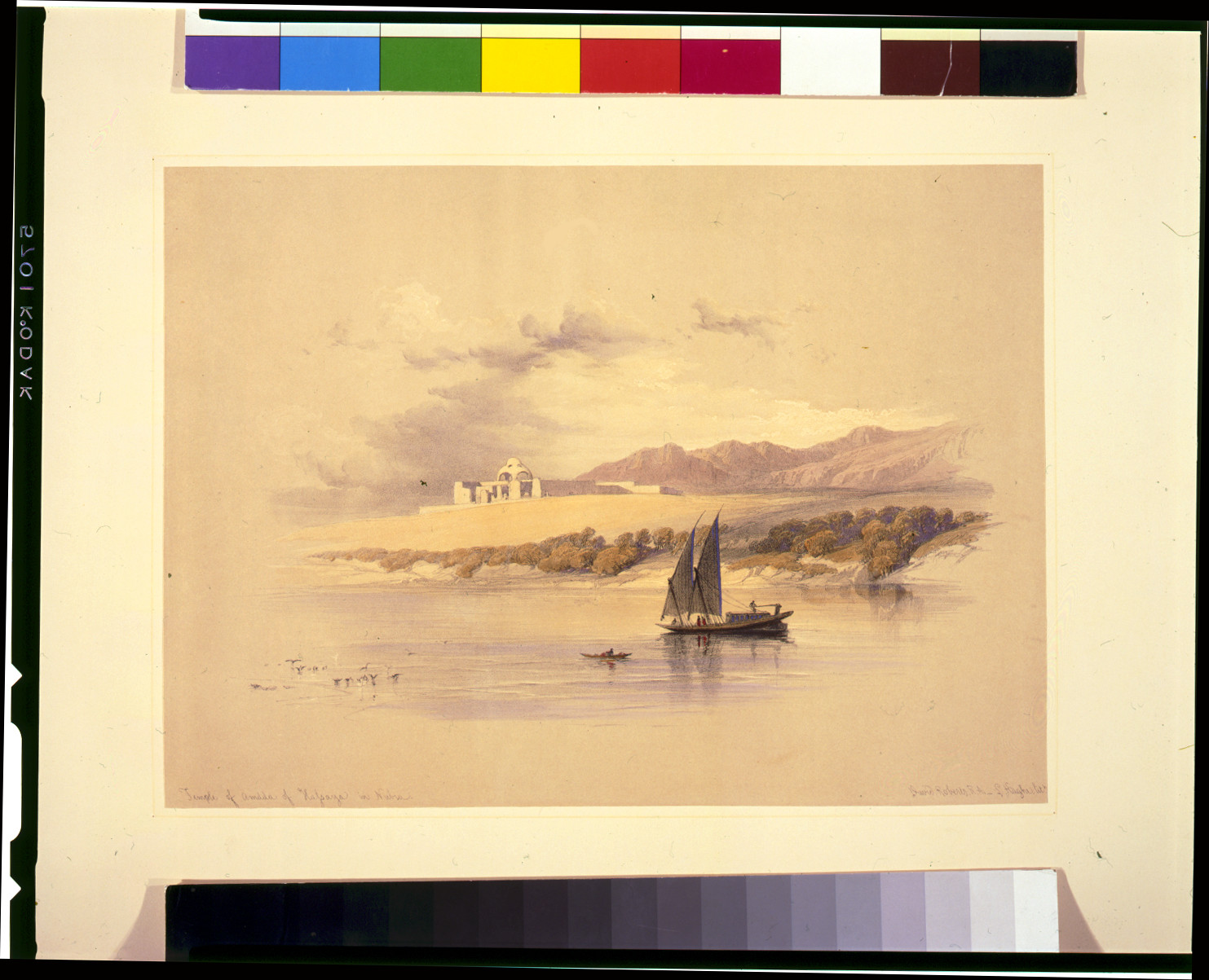 Temple of Amada of Hassaya in Nubia / David Roberts, R.A., [published between 1846 and 1849] — antique lithograph