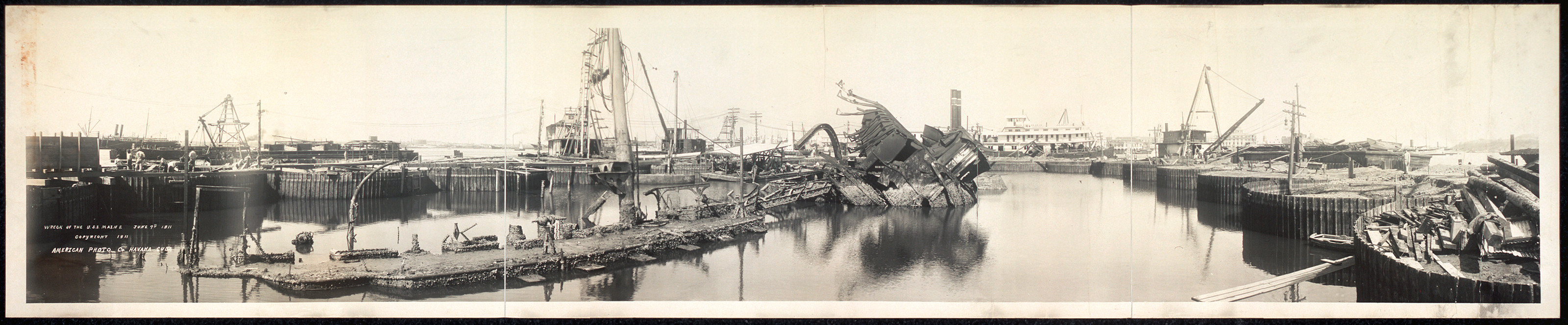 Wreck of U.S.S. Maine, Cuba, 1911, 1911 — historic image