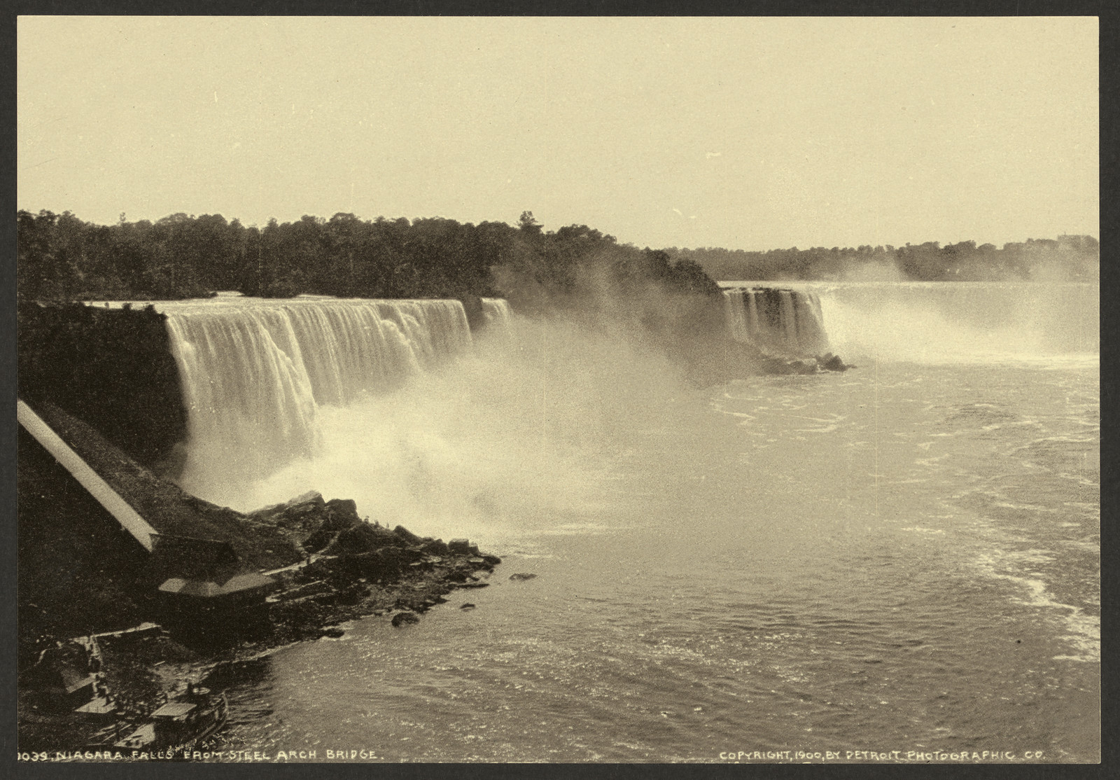 Niagara Falls from Steel Arch Bridge, [between 1890 and 1901] — historic photograph