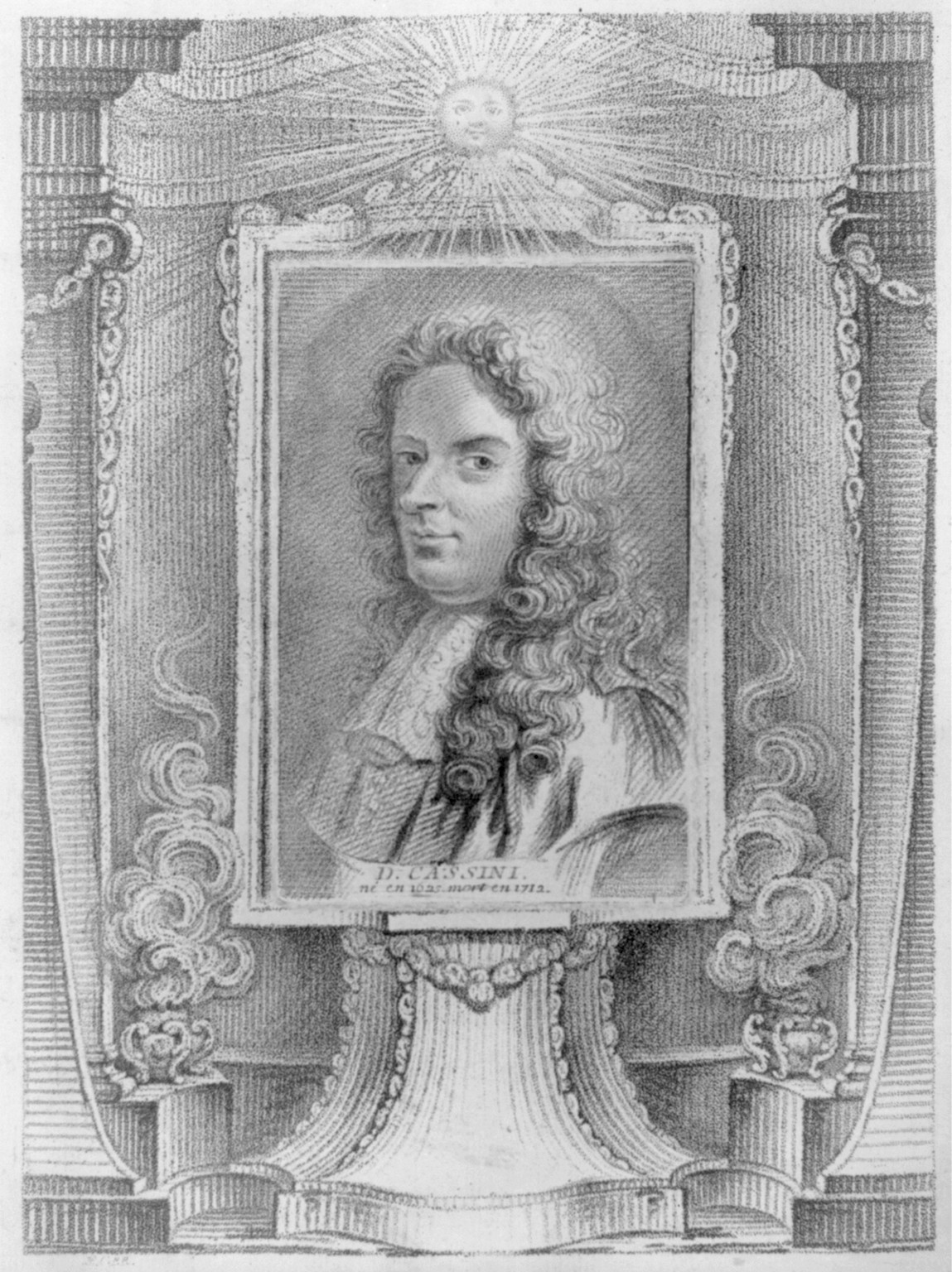 Jean Dominique Cassini, [no date recorded on caption card] — antique lithograph