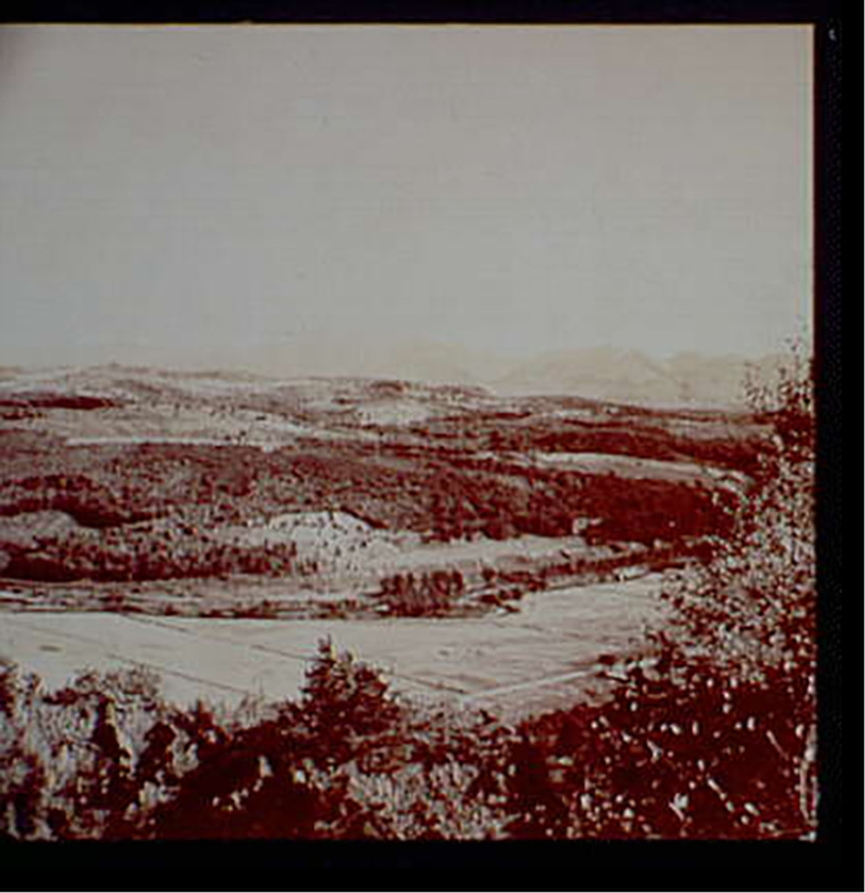 The White and Franconia Mts. from Kilburn Crags, Littleton, c1900. — historic photograph