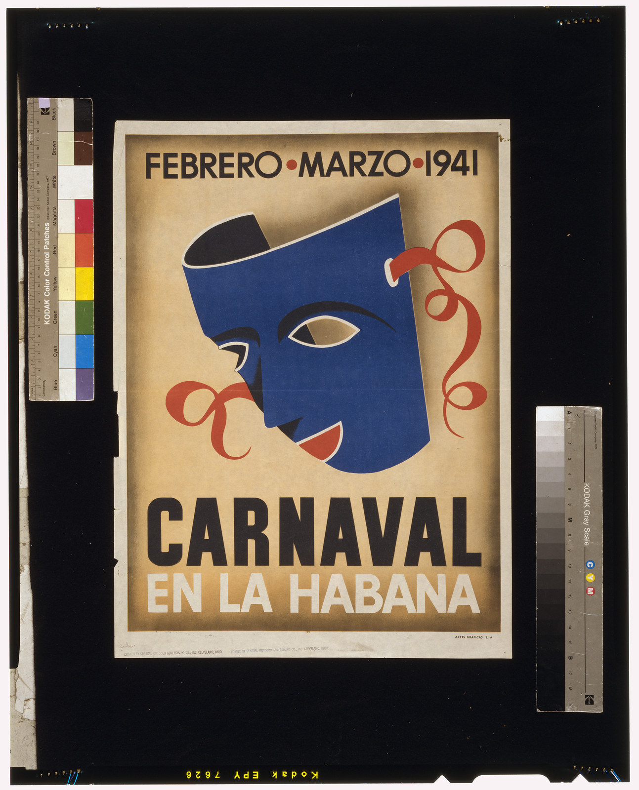 Carnaval en la Habana. Febrero, Marzo 1941 — vintage poster