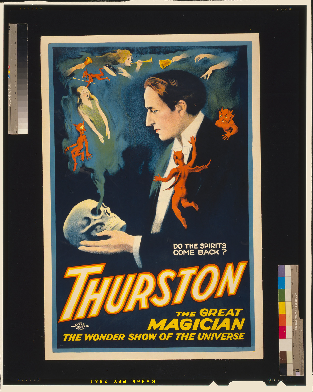 Thurston the great magician the wonder show of the universe., Cleveland, O. : Otis Lithograph Co., [ca. 1914] — vintage poster