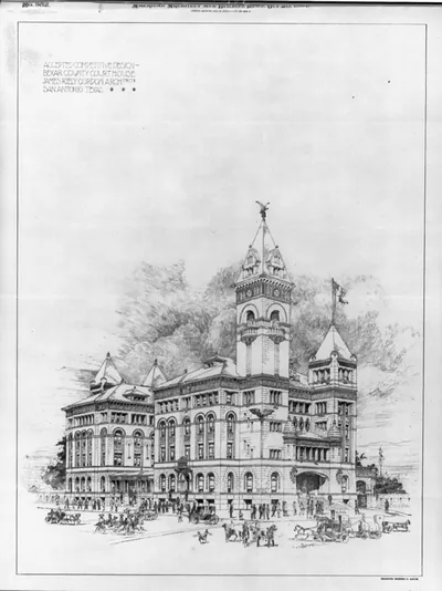 Accepted designs for Texas courthouses, 1894: San Antonio (Bexar County)