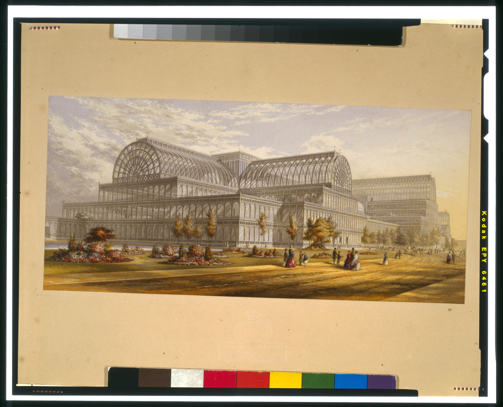 Gems of the Crystal Palace No. 1 The exterior., [England] : Published ... by George Baxter, [1851 or 1852] — historic print