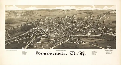 Gourerneur, New York, 1885
