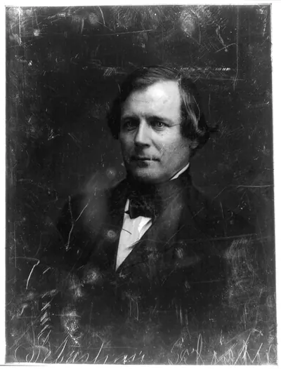 [William King Sebastian, half-length portrait, three-quarters to the left, eyes front]