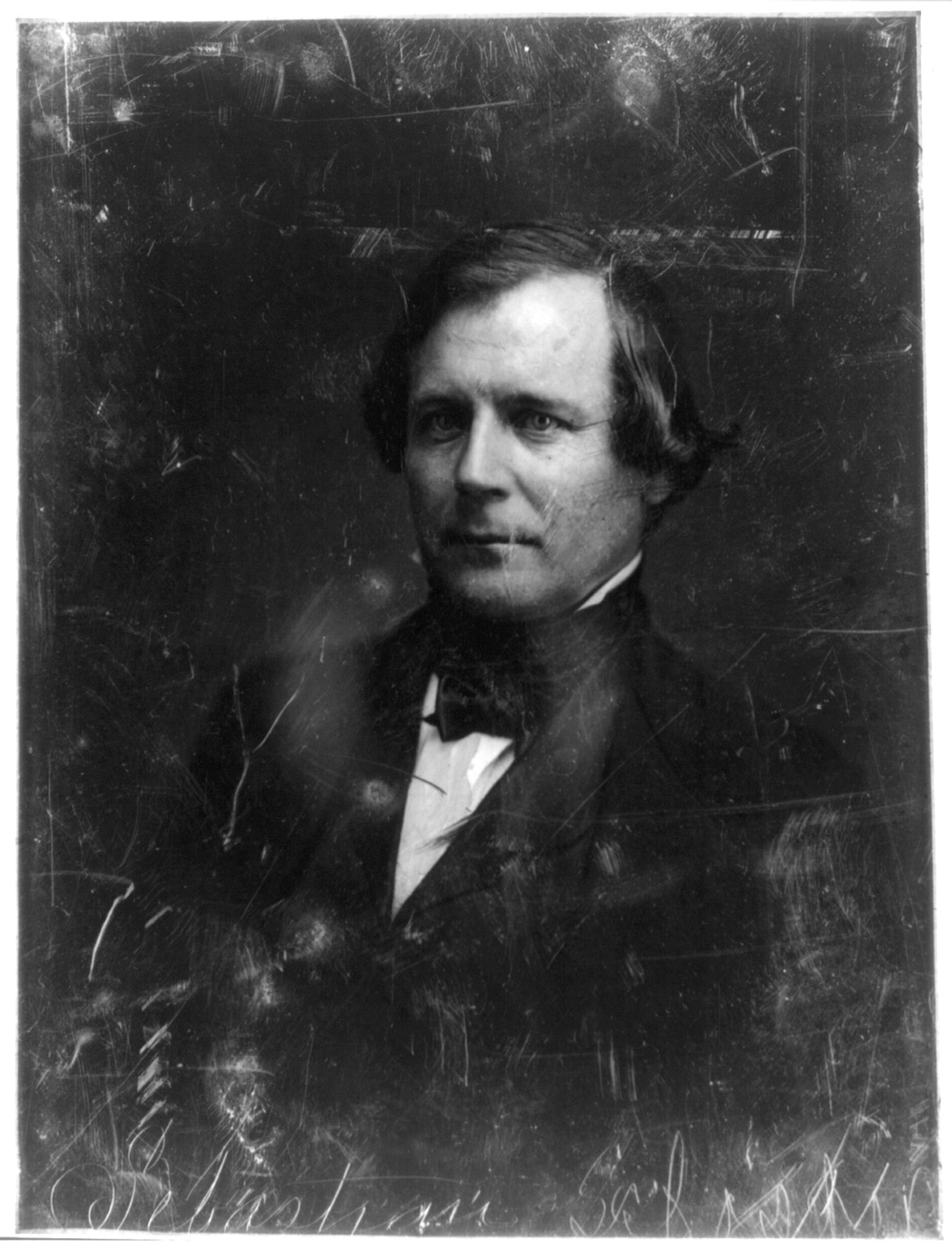 [William King Sebastian, half-length portrait, three-quarters to the left, eyes front], [between 1844 and 1860] — historic photograph