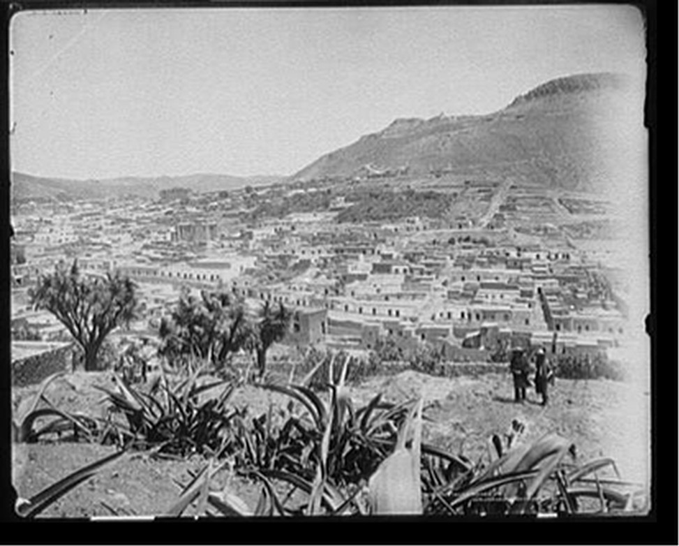 Zacetecas [i.e. Zacatecas] from below railroad station, [1891?] — historic photograph