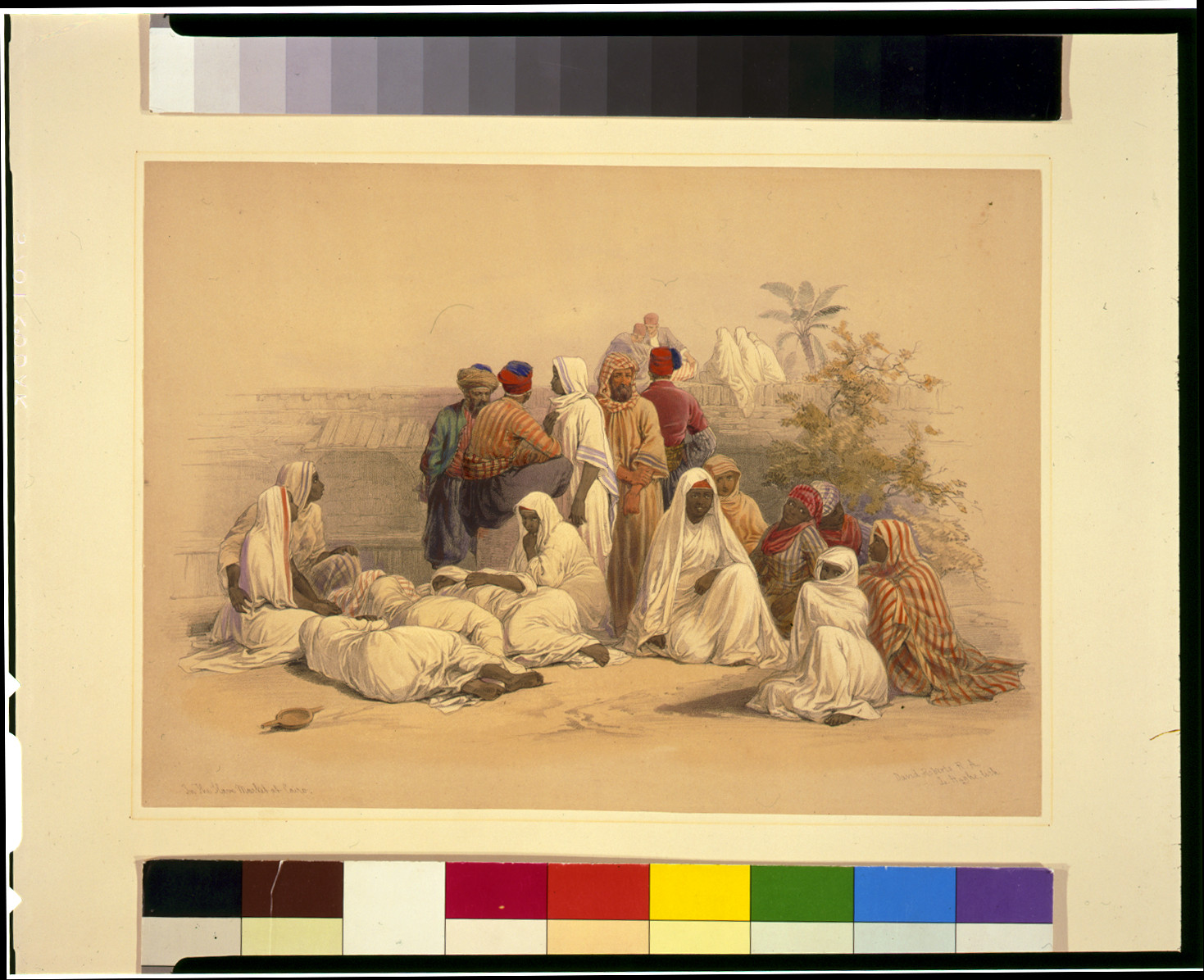 In the slave market of Cairo / David Roberts, R.A., [published between 1846 and 1849] — antique lithograph