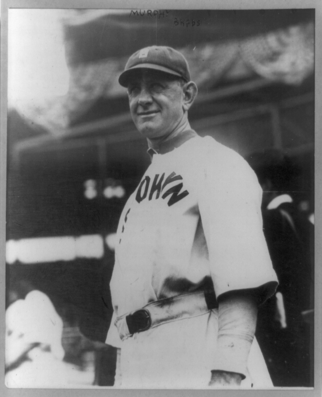 [Daniel Francis Murphy, baseball player, half-length portrait, standing, facing left, in uniform of the Brooklyn Feds], [1914] — historic photograph