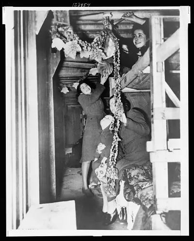 Christmas in an air raid shelter