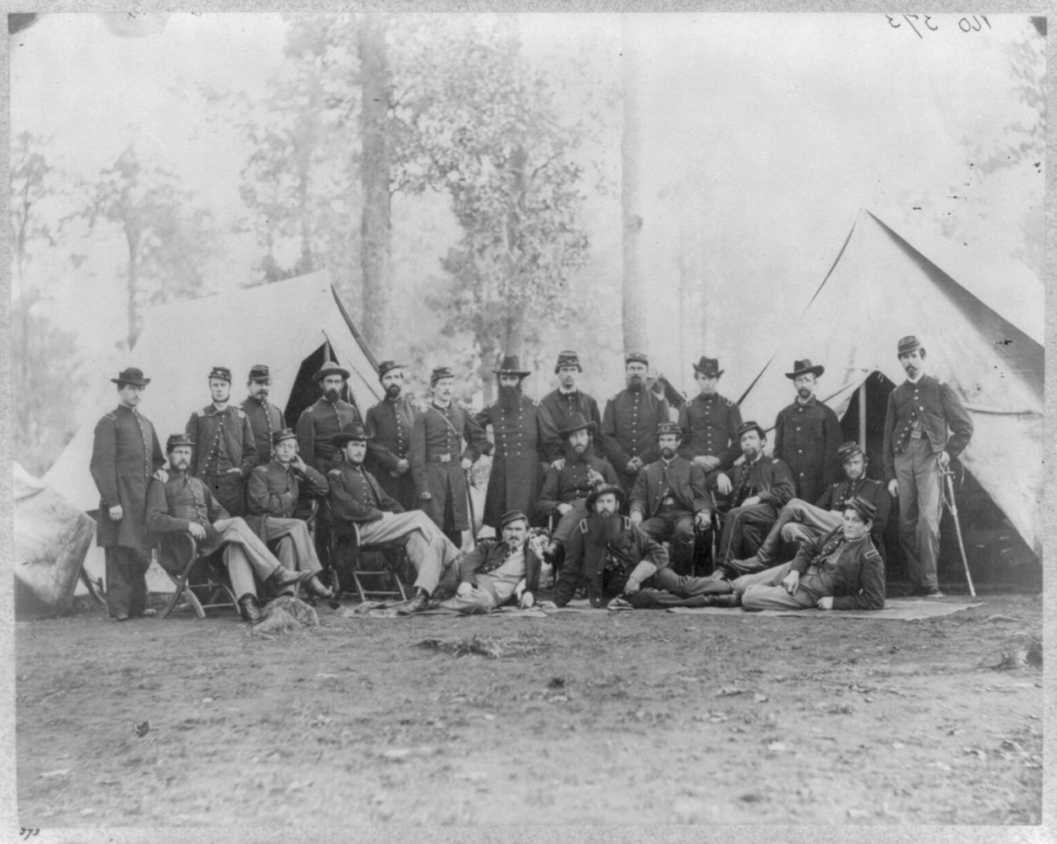 Officers of 80th New York Infy. (20th N.Y.S.M.), [photographed 1863, printed later] — historic photograph
