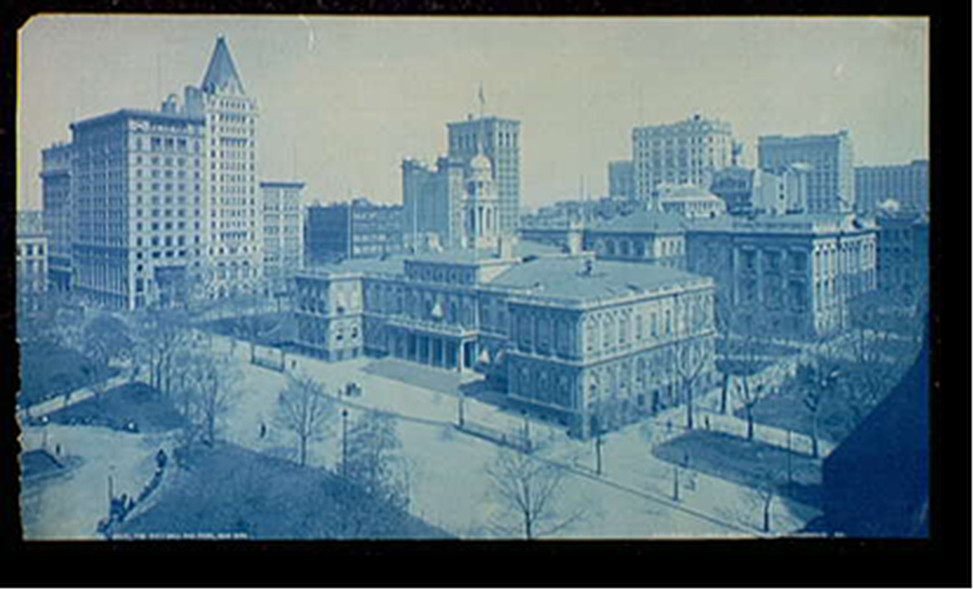 The City Hall and Park, New York, c1900. — historic photograph