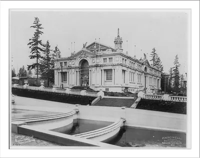 [Alaska-Yukon-Pacific Exposition, Seattle]: Mines Bldg. and cascades