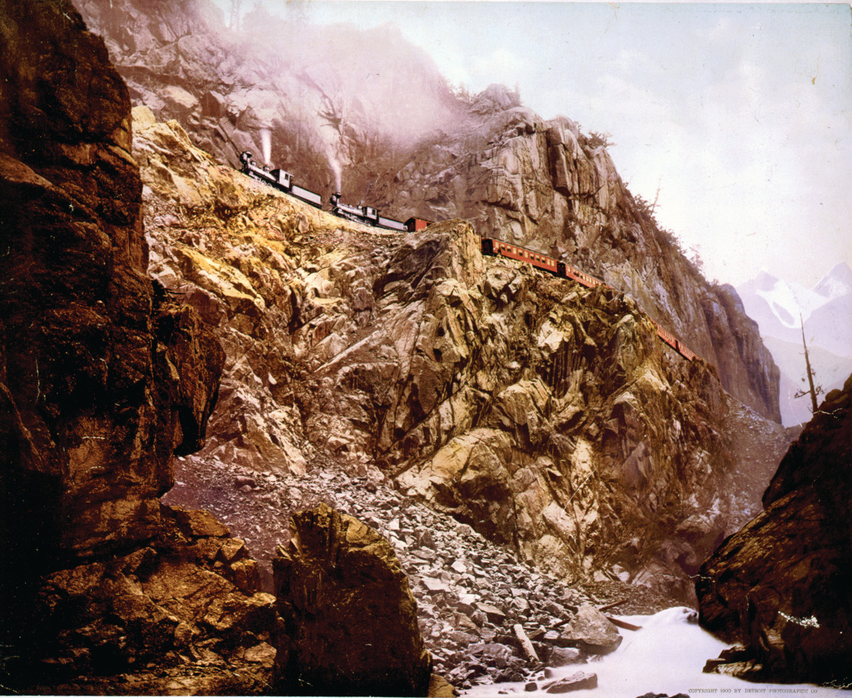Canon of the Rio Las Animas, Colorado, c1900. — historic print