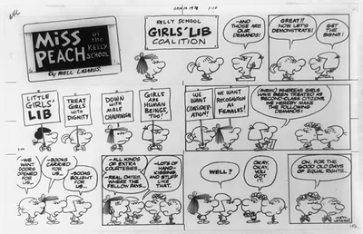 Miss Peach of the Kelly School. And those are our demands!""