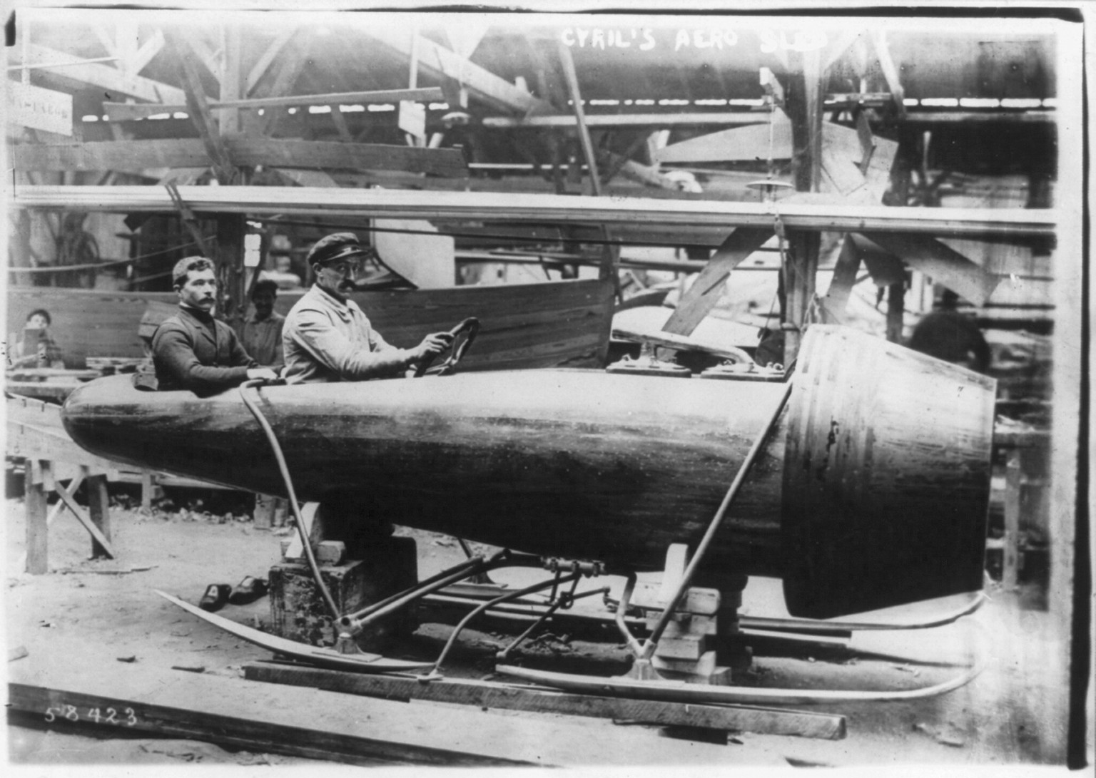 Cyril's Aero Sled., 1911 Jan. 26. — historic photograph