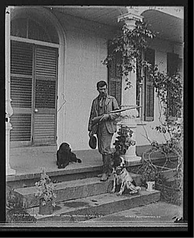 Geo[rge] Finnigan, Maplewood Lodge, Smithville Flats, N.Y.