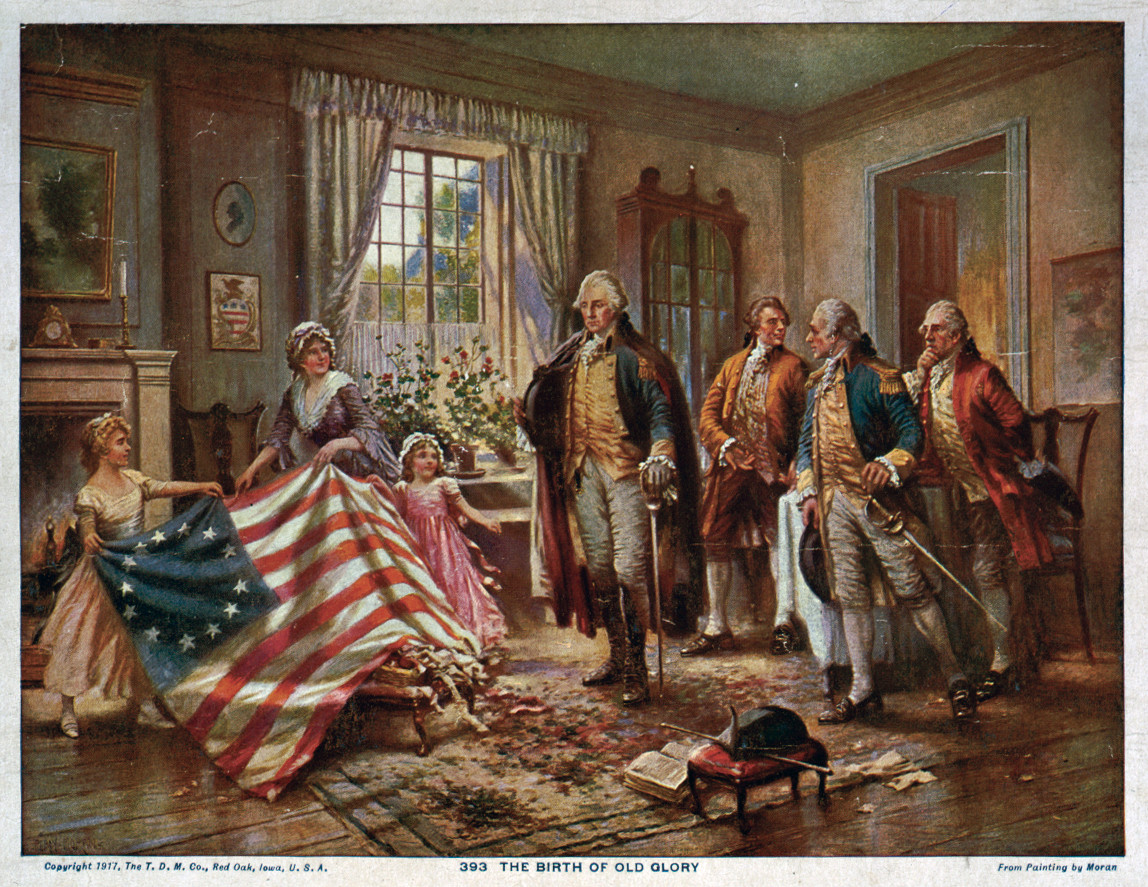 The Birth of Old Glory (1777), c. 1917 — historic image