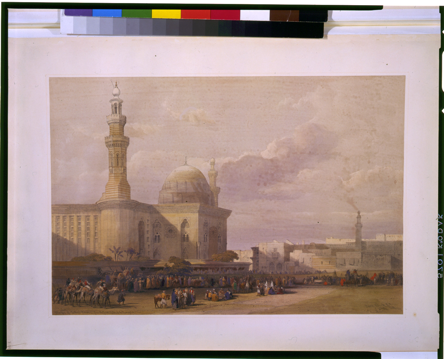 Mosque of Sultan Hassan from the Great Square of the Rumeyleh / David Roberts, R.A., [published between 1846 and 1849] — antique lithograph