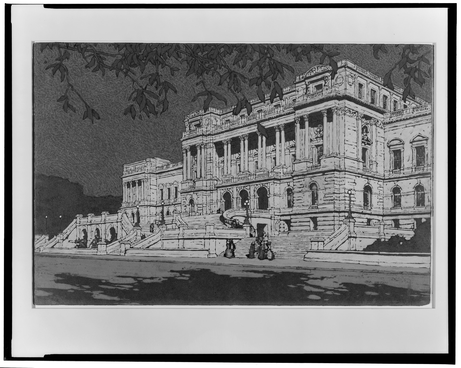 [View of the Library of Congress] / Jules Guérin. — historic drawing