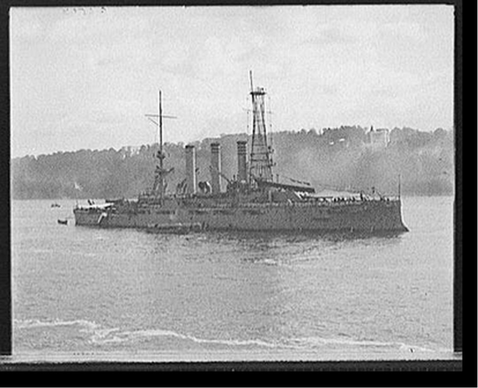 [U.S. battleship Missouri], [1909] — historic photograph