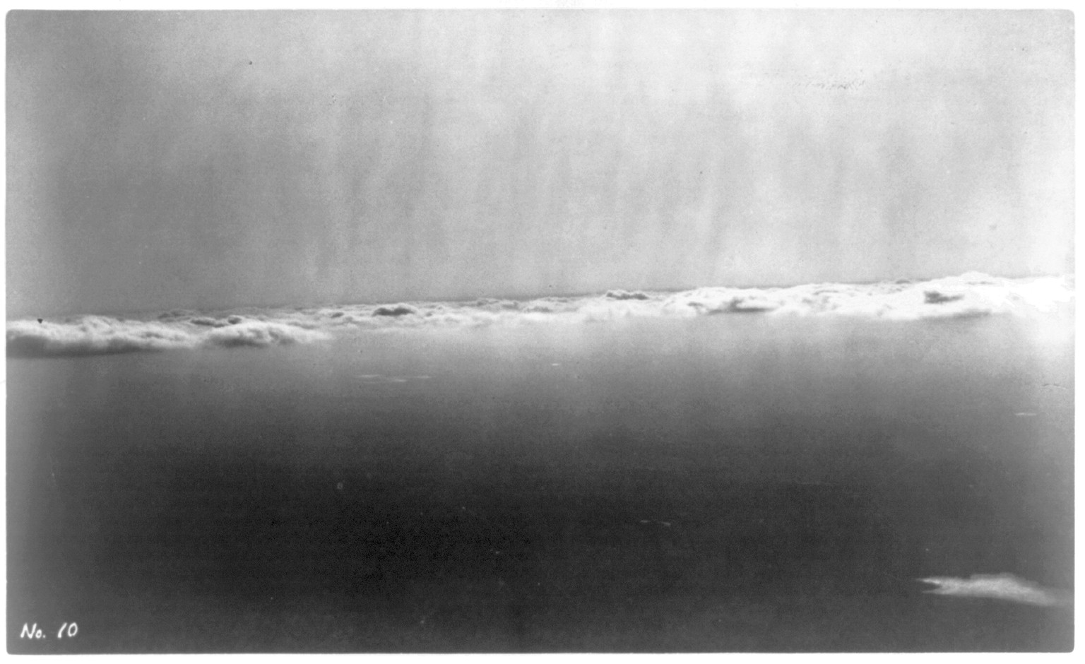 [View from balloon taken at the level of the clouds, 5500 feet over Connecticut], c1886 March 22. — historic photograph
