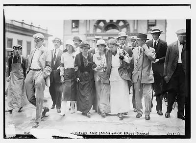 Miss Rubel, Becky Edelson, Louise Berger and Berkman