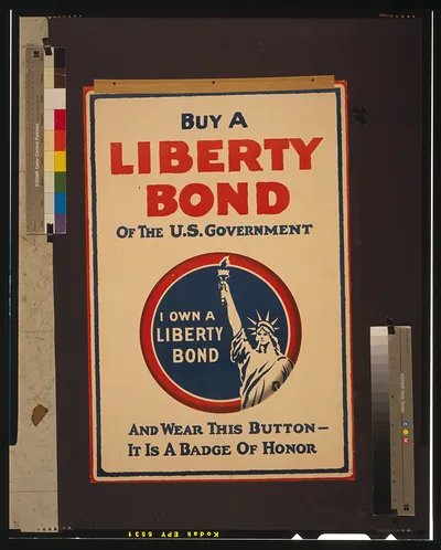 Buy a Liberty Bond of the U.S. government and wear this button - it is a badge of honor / Edwards & Deutsch Litho. Co. Chicago.