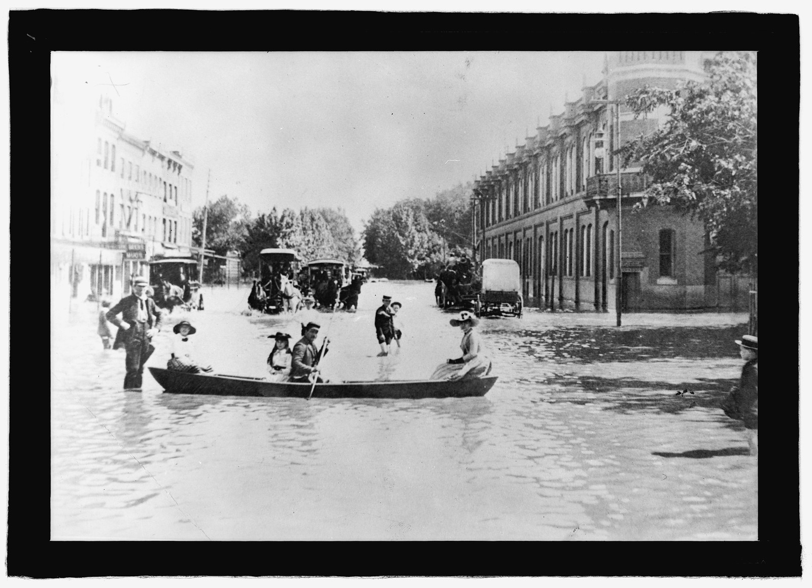 Flooded street, Wash., D.C., [between 1909 and 1940] — historic photograph