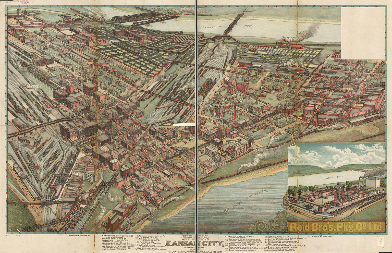 Kansas City, Missouri, 1895, 1895 — antique map