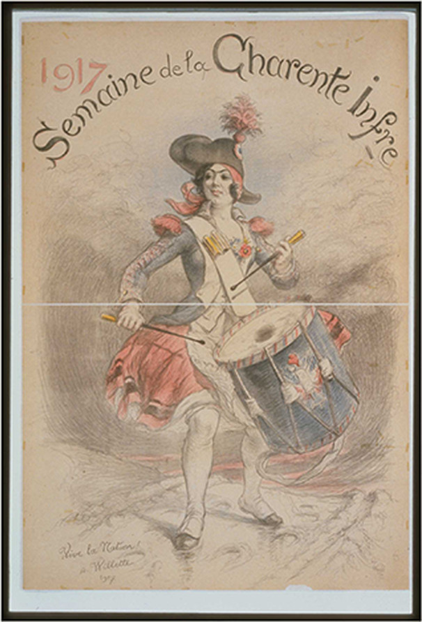 1917 Semaine de la Charente Infre, 1917 — vintage poster