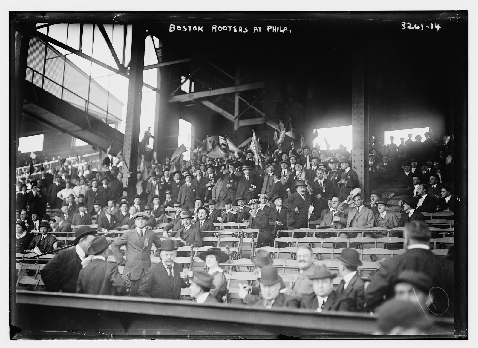 Boston rooters at Phila, n/a — historic photograph