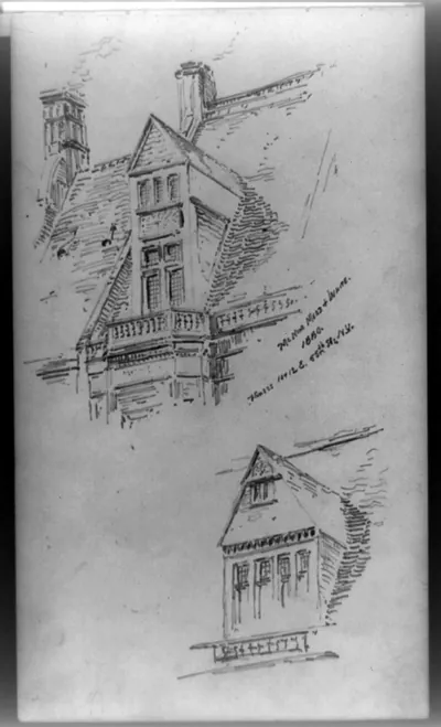McKim, Mead & White, 1880, houses, 10 & 12 E. 55th Sts., N.Y.